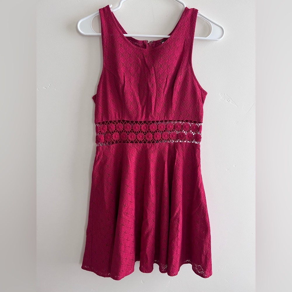 Free People size O Red Mini Dress